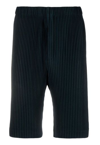 Homme Plissé Issey Miyake May pleated bermuda shorts - Blau