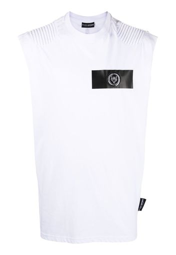 Plein Sport T-Shirt mit Logo-Patch - Weiß