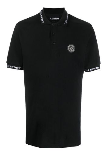 Plein Sport Poloshirt mit Tiger-Print - Schwarz