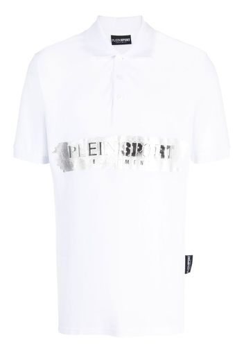 Plein Sport Poloshirt mit Logo-Print - Weiß