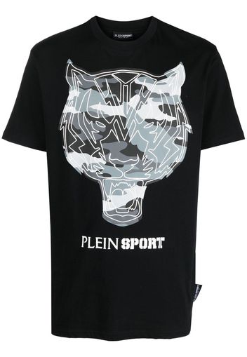 Plein Sport T-Shirt mit Logo-Print - Schwarz