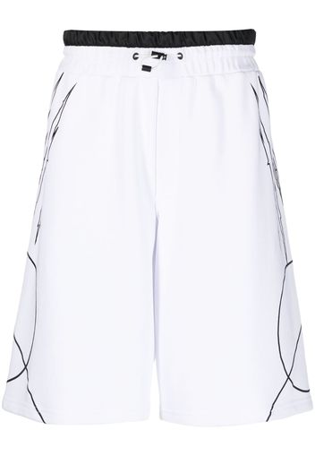 Plein Sport Scratch elasticated waist shorts - Weiß