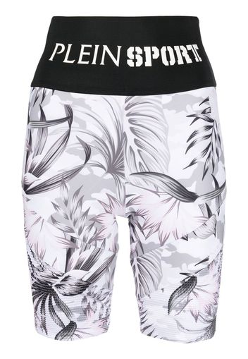 Plein Sport Shorts mit Logo - Weiß