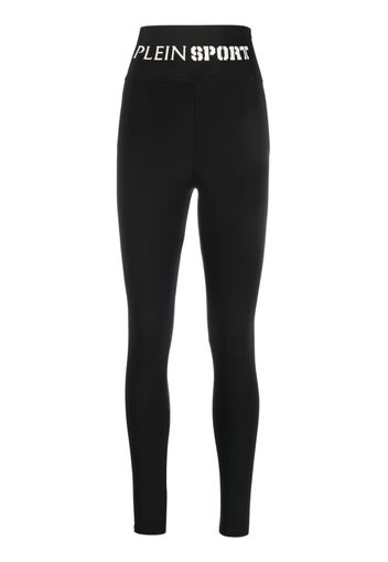 Plein Sport Baroque-Tiger high-waist leggings - Schwarz