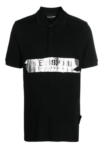 Plein Sport Silver Brush Poloshirt - Schwarz