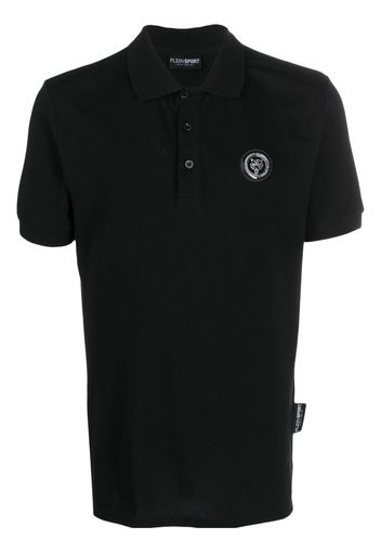 Plein Sport SS Thunder Tiger cotton polo shirt - Schwarz