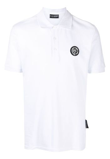 Plein Sport SS Thunder Tiger cotton polo shirt - Weiß