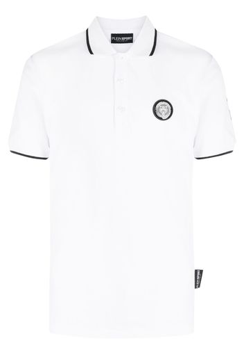 Plein Sport Poloshirt mit Logo-Patch - Weiß