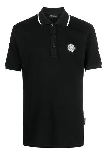 Plein Sport Klassisches Poloshirt - Schwarz