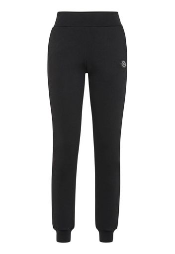Plein Sport logo-patch elasticated-waistband leggings - Schwarz