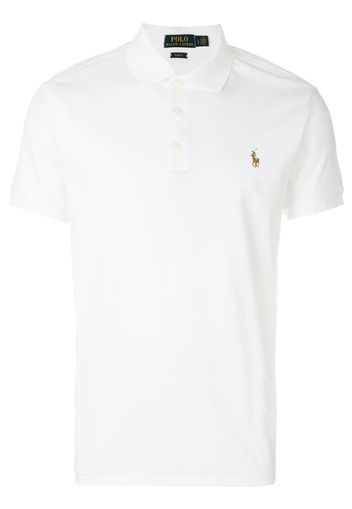 Polo Ralph Lauren Poloshirt mit aufgesticktem Logo - Weiß