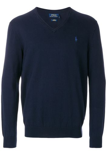 Polo Ralph Lauren Pullover mit V-Ausschnitt - Blau