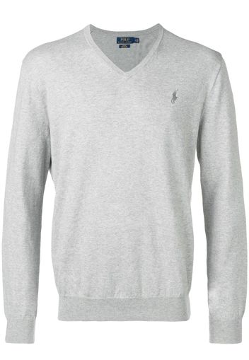 Polo Ralph Lauren Pullover mit V-Ausschnitt - Grau