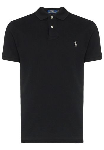 Polo Ralph Lauren Poloshirt mit Logo-Stickerei - Schwarz