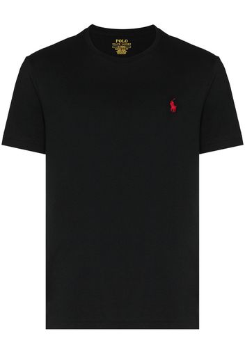 Polo Ralph Lauren T-Shirt mit Logo-Stickerei - Schwarz