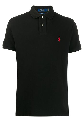 Polo Ralph Lauren Poloshirt mit Logo-Stickerei - Schwarz