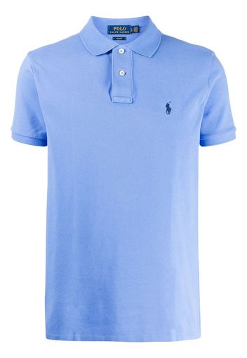 Polo Ralph Lauren Poloshirt mit Logo-Stickerei - Blau