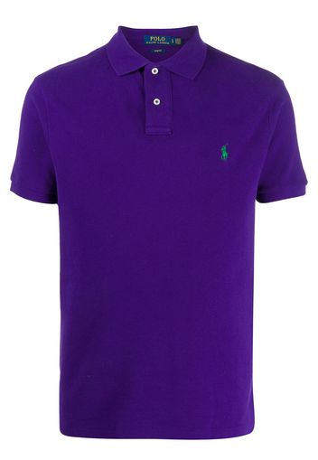 Polo Ralph Lauren Poloshirt mit Logo-Stickerei - Violett