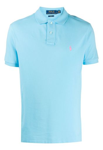 Polo Ralph Lauren Poloshirt mit Logo-Stickerei - Blau