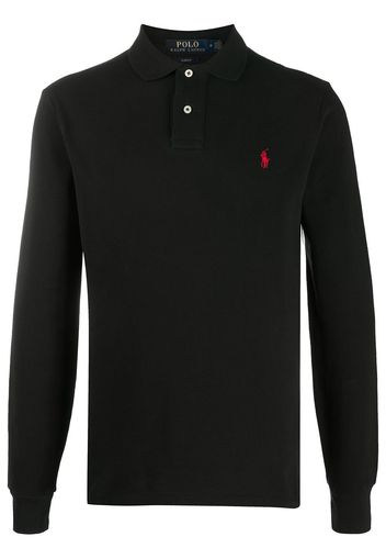 Polo Ralph Lauren Poloshirt mit Logo-Stickerei - Schwarz