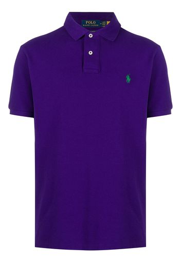 Polo Ralph Lauren Poloshirt mit Logo-Stickerei - Violett