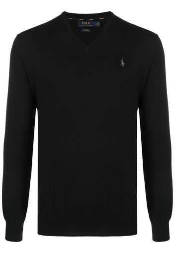 Polo Ralph Lauren Pullover mit Logo-Stickerei - Schwarz