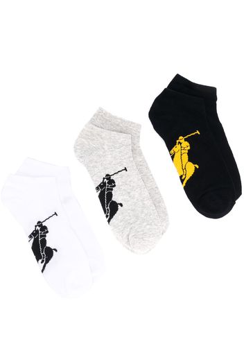 Polo Ralph Lauren pony motif ankle socks - Weiß