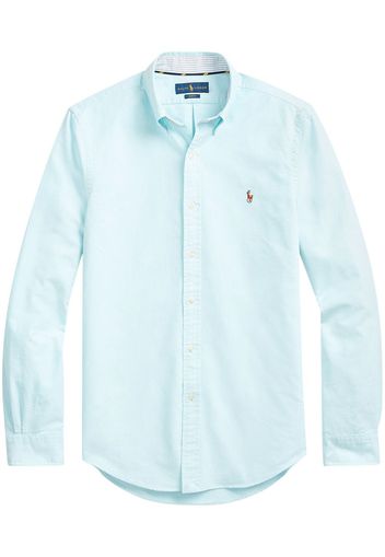 Polo Ralph Lauren Oxford-Hemd mit Logo-Stickerei - Blau