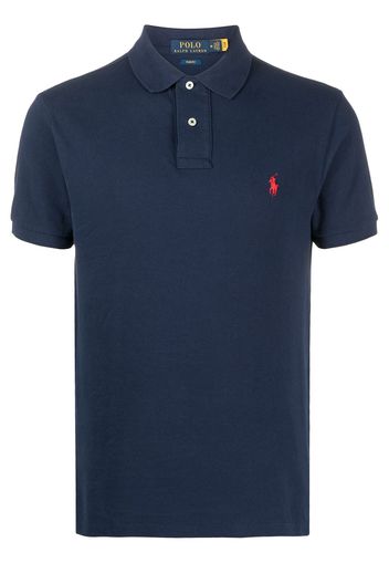 Polo Ralph Lauren Poloshirt mit Polo Pony-Stickerei - Blau