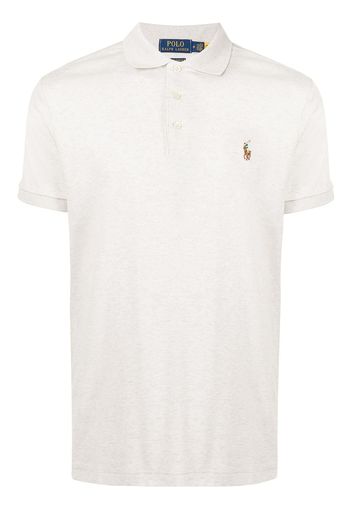 Polo Ralph Lauren Pima Poloshirt mit Logo-Stickerei - Grau