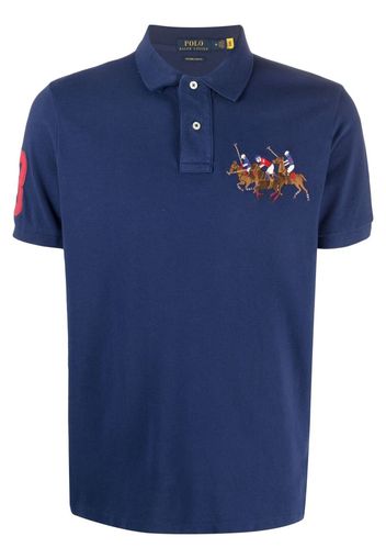 Polo Ralph Lauren Custom-Slim-Fit Poloshirt - Blau