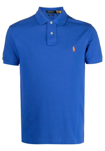 Polo Ralph Lauren Poloshirt mit Logo-Stickerei - Blau