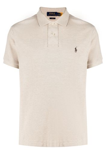 Polo Ralph Lauren Poloshirt mit Logo-Verzierung - Nude