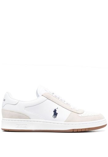 Polo Ralph Lauren Court Sneakers aus Wildleder - Weiß