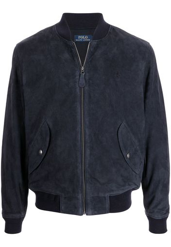 Polo Ralph Lauren Bomberjacke aus Wildleder - Blau