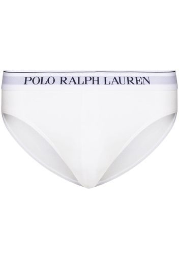 Polo Ralph Lauren 3er-Set Slips mit Logo-Bund - Weiß