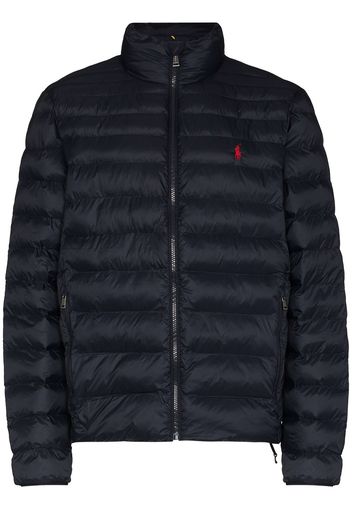 Polo Ralph Lauren Gefütterte Jacke mit Polo Pony - Blau