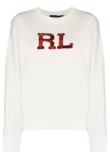 Polo Ralph Lauren beaded logo cotton sweatshirt - Weiß