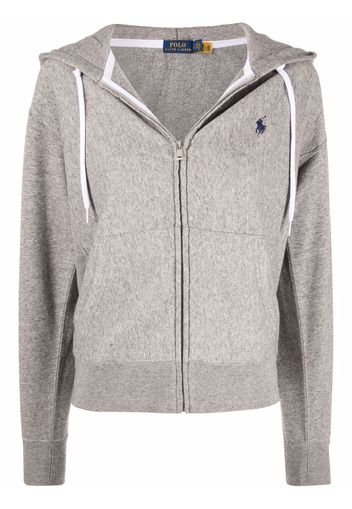 Polo Ralph Lauren Hoodie mit Logo-Stickerei - Grau