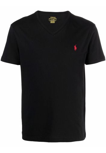 Polo Ralph Lauren T-Shirt mit Polo Pony-Stickerei - Schwarz