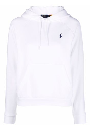 Polo Ralph Lauren Hoodie mit Logo-Stickerei - Weiß