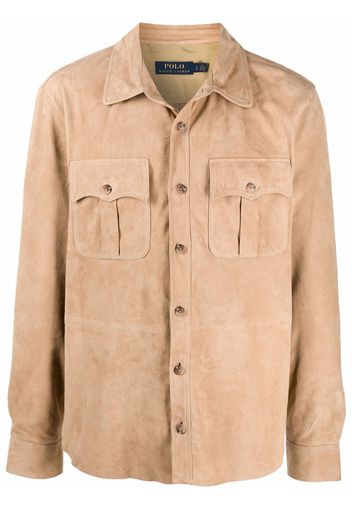 Polo Ralph Lauren Safarijacke aus Wildleder - Nude