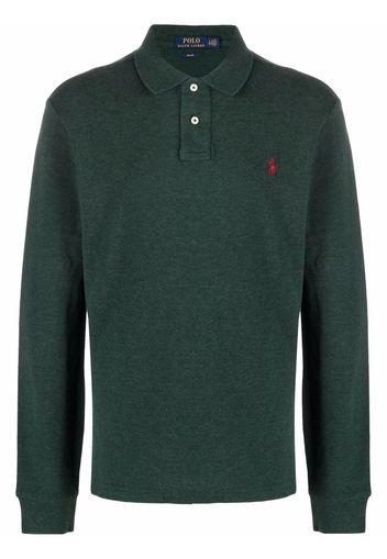 Polo Ralph Lauren Poloshirt mit langen Ärmeln - Grün