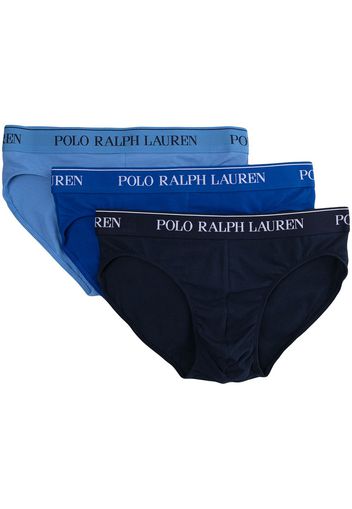 Polo Ralph Lauren 3er-Set Slips mit Logo - Blau