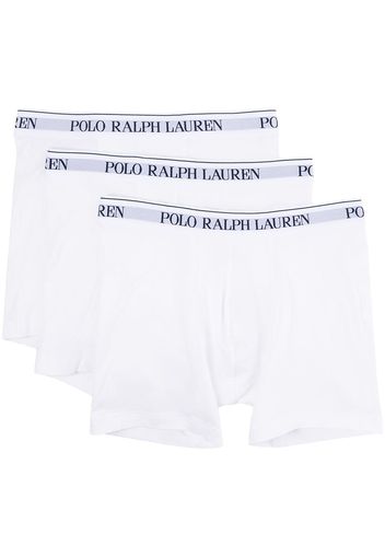 Polo Ralph Lauren 3er-Set Shorts mit Logo-Bund - Weiß