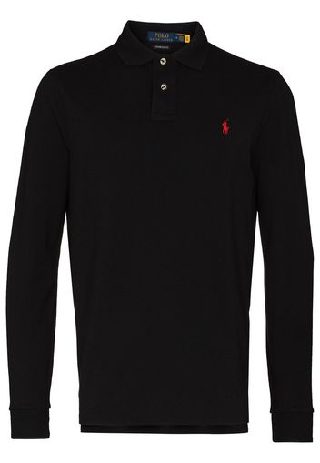 Polo Ralph Lauren logo-embroidered polo shirt - Schwarz