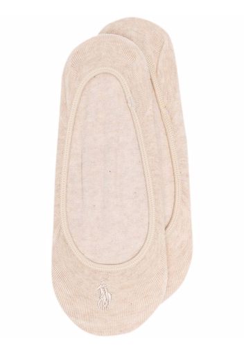 Polo Ralph Lauren logo-embroidered cotton socks - Nude