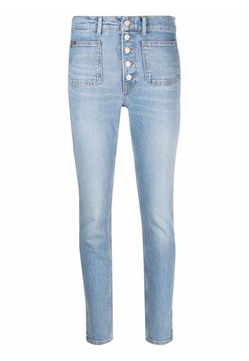 Polo Ralph Lauren button-down skinny-cut jeans - Blau