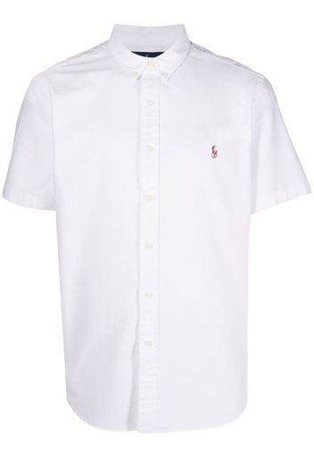 Polo Ralph Lauren embroidered Oxford short-sleeve shirt - Weiß