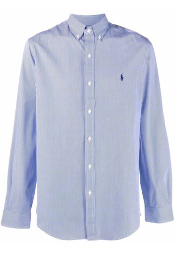 Polo Ralph Lauren logo striped shirt - Blau